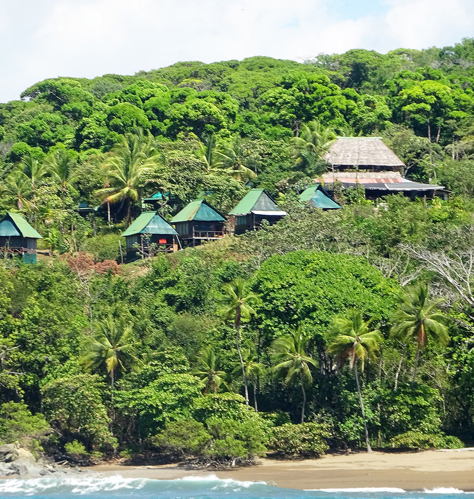 Dans la baie de Drake, Punta Marenco Lodge domine l’océan