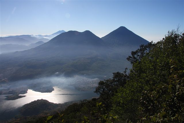 Vue panoramique depuis le sommet du Volcan San Pedro