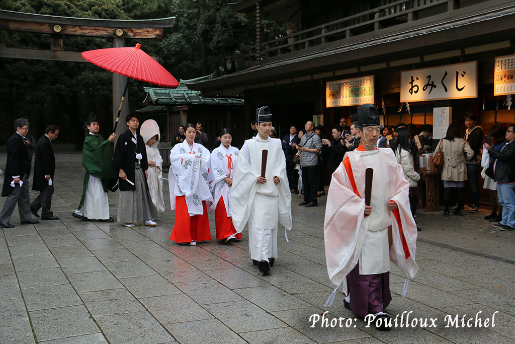 Cérémonie de mariage au sanctuaire Meiji, Tokyo