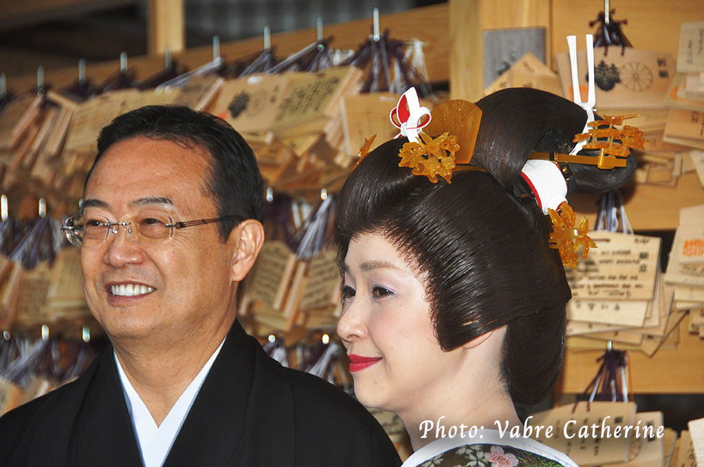 Mariés au sanctuaire de Meiji, Tokyo