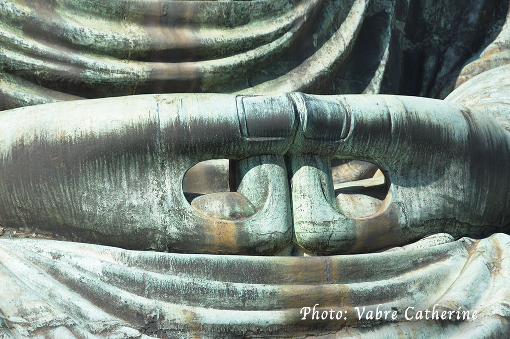 Détail du Grand Bouddha de Kamakura