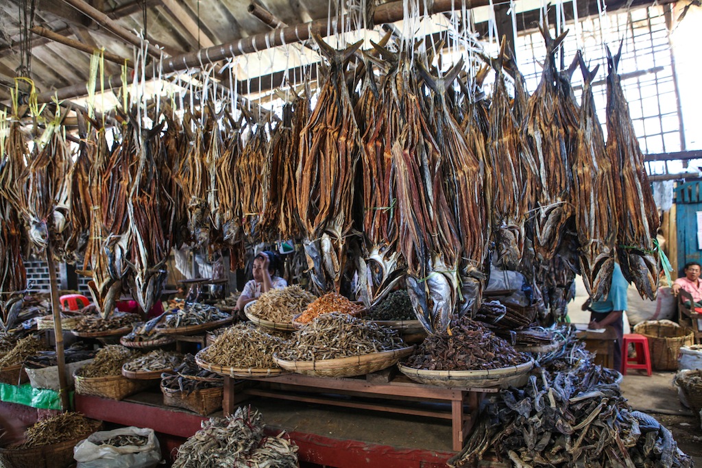 Marché au poisson de Sittwe