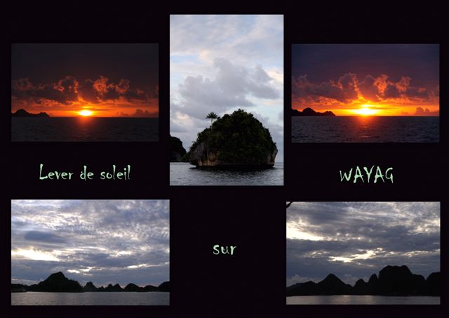 Le soleil se lève sur Wayag - Archipel de Wayag