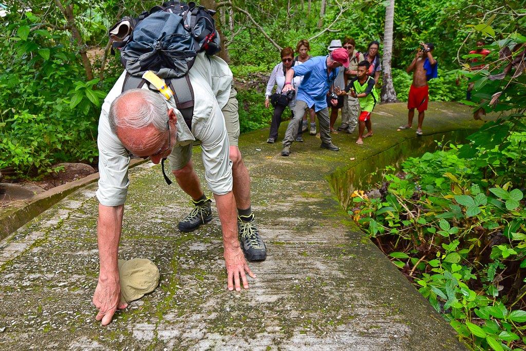 Alain dans un passage ardu