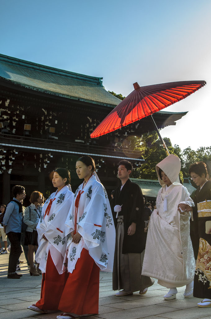 Cérémonie de mariage, sanctuaire Meiji, Tokyo