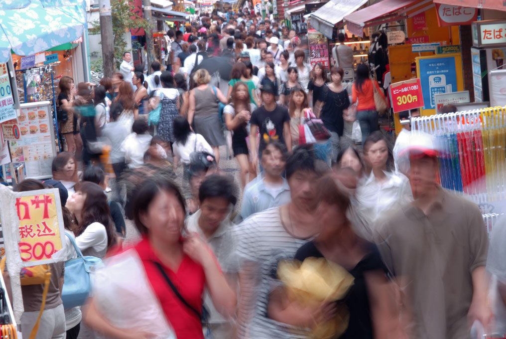 La ruelle Takeshita à Harajuku, toujours très animée. Tokyo