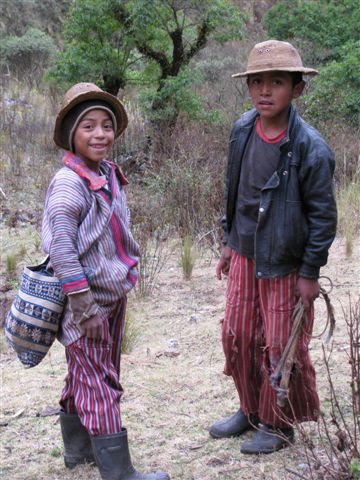 Début du trek dans la Sierra de los Cuchumatanes