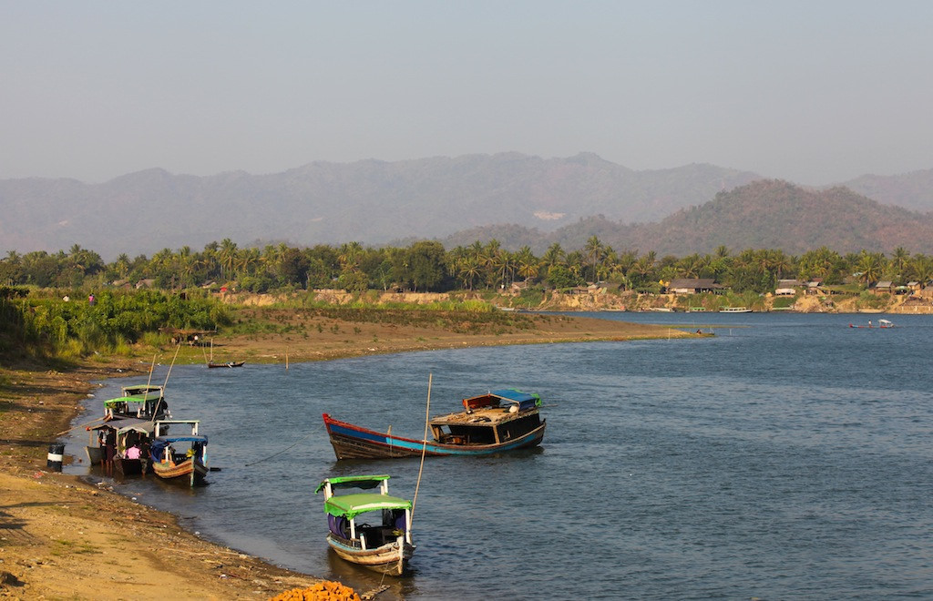 Débarcadère de Po Phyu, terminus de notre escapade chez les Chin du Sud