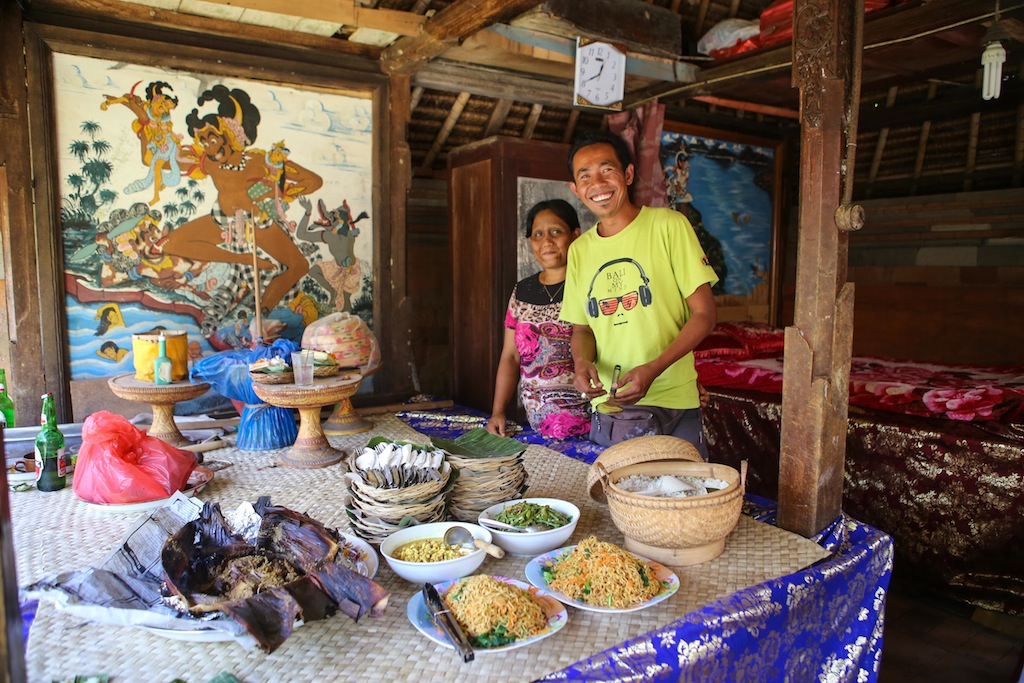 Nyoman et son épouse 