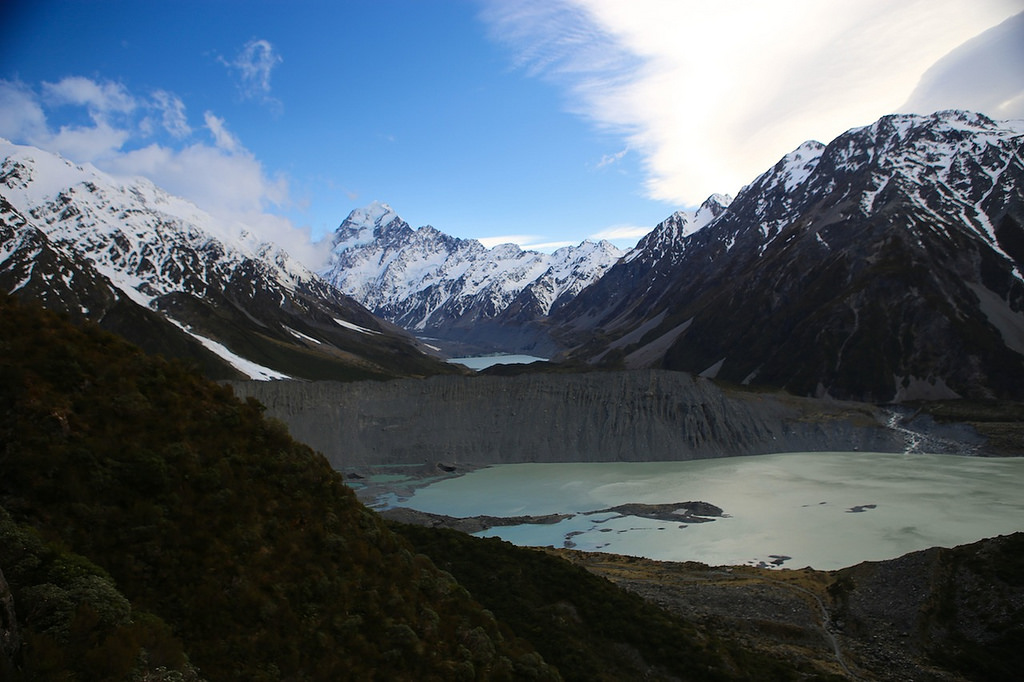 Montée en direction de Mueller Hut