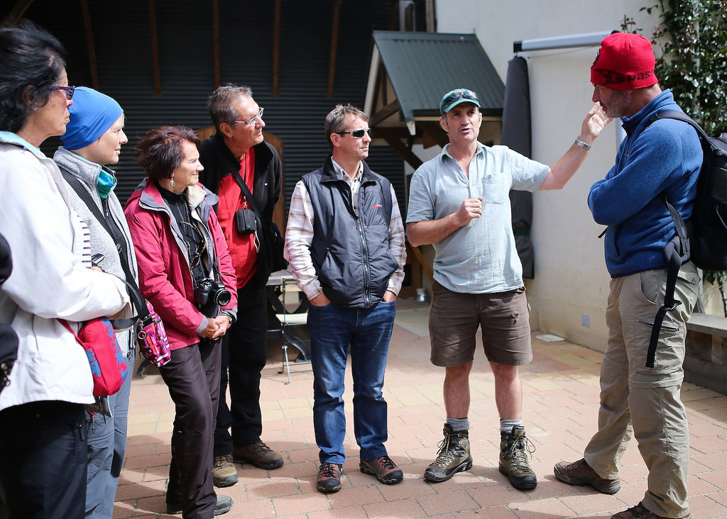 Arrêt en bordure du lac Pukaki, beau temps au Sud - Du Mt Cook à Queenstown