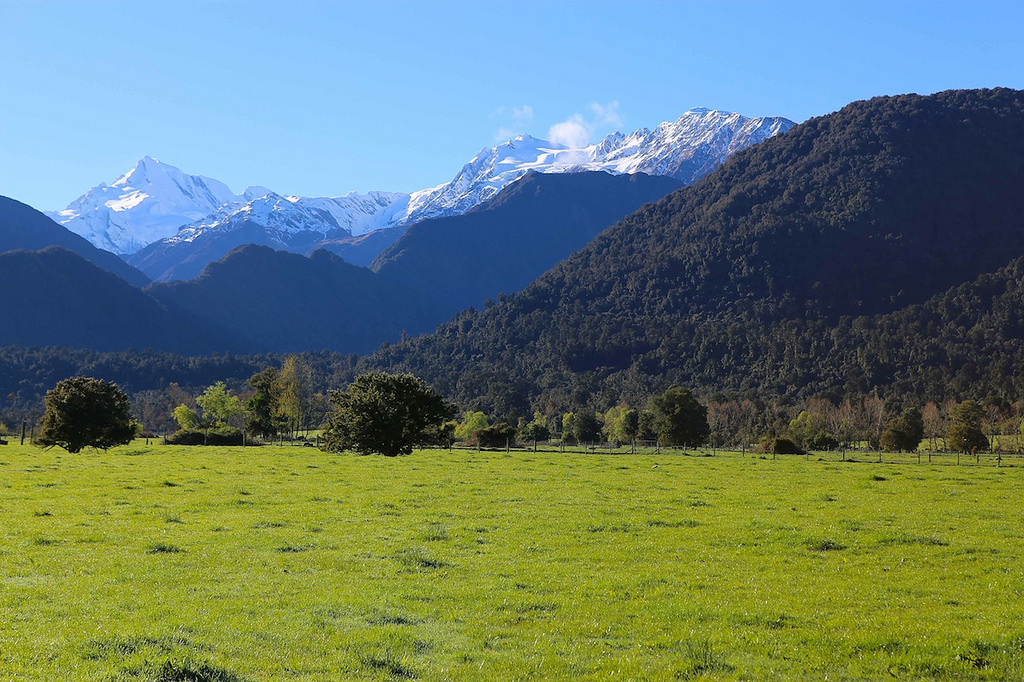  En arrivant à Franz Joseph, vues sur le Mt Elie de Beaumont