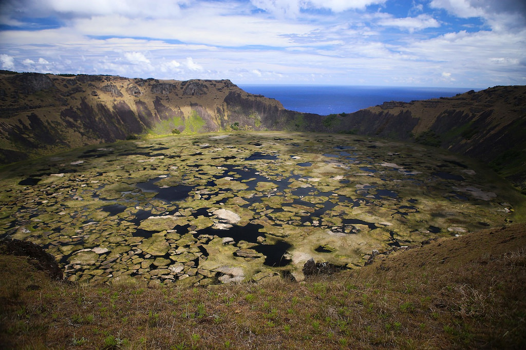 La caldera du Rano Kau