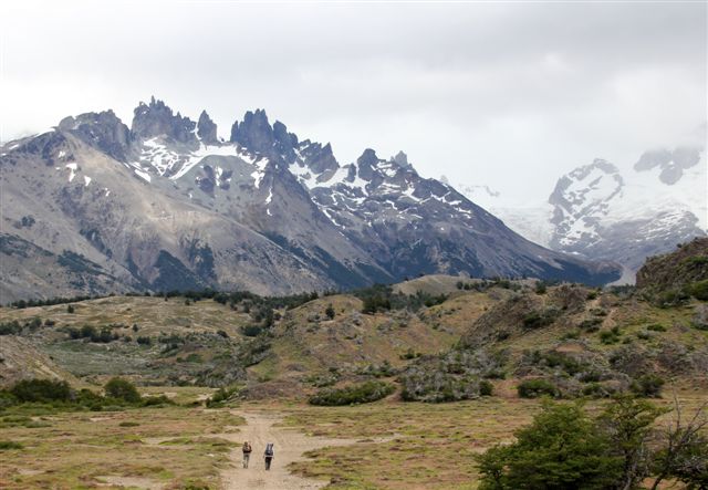 En direction du massif du San Lorenzo