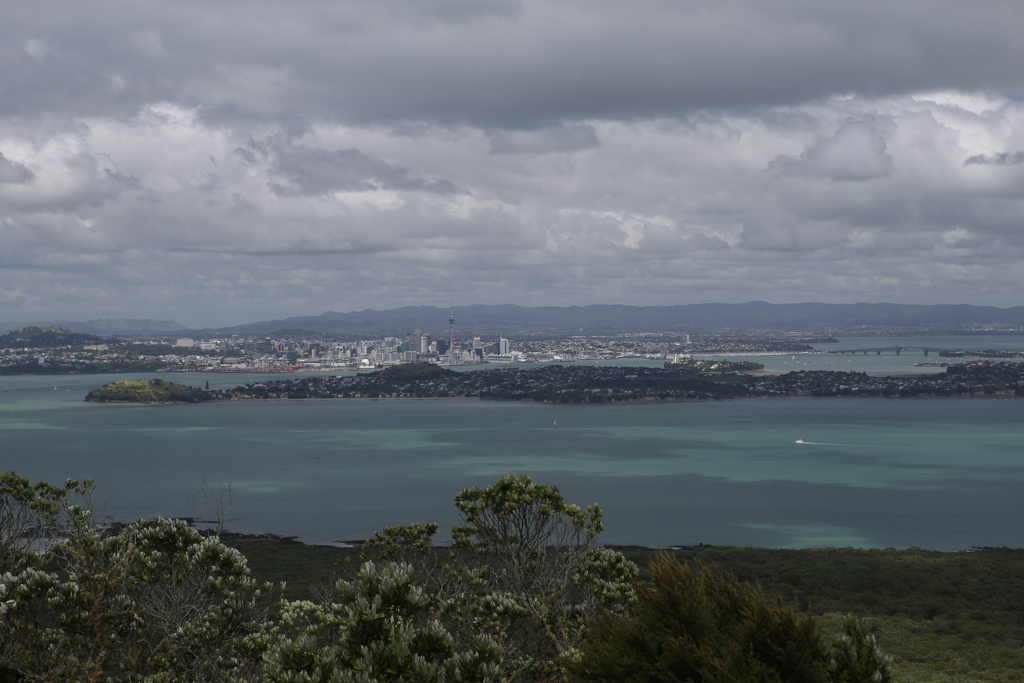 La ville d'Auckland depuis le sommet de Rangitoto