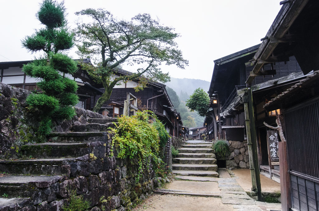 Ruelle dans le village de Tsumago