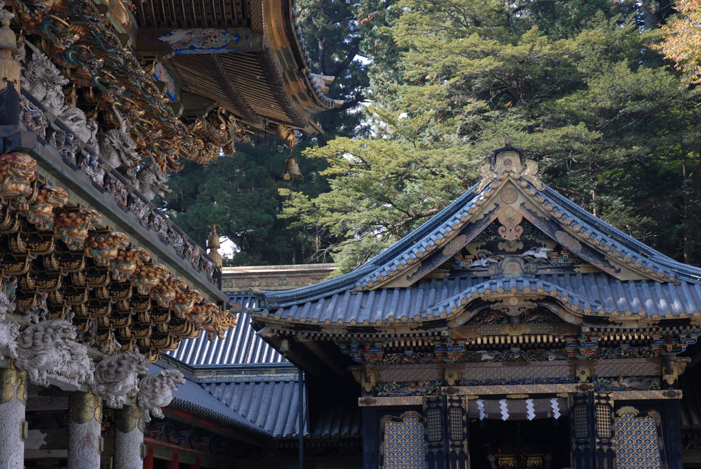 Bâtiments décorés au  sanctuaire de Nikko