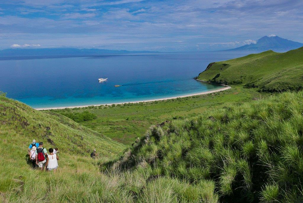 Redescente vers la plage