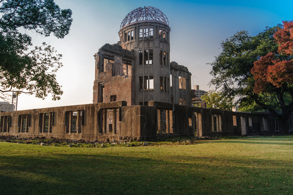 Le Dôme de Genbaku, préservé tel qu'il était après l'explosion atomique et devenu symbole de Hiroshima 