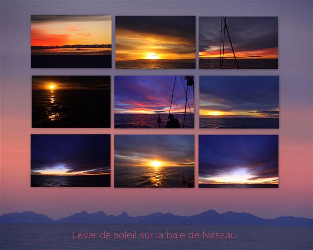 lever de soleil sur la baie Nassau