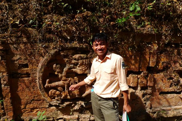 Parapet du pont du XIIème siècle - A la découverte de Sambor Prei Kuk