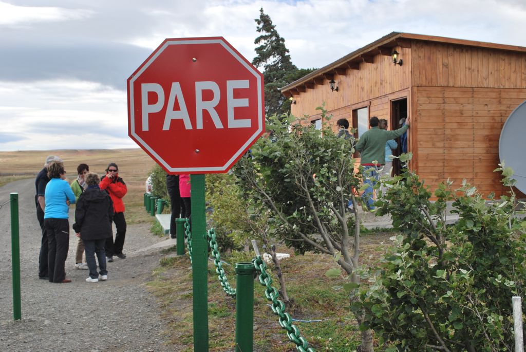 Longue attente au poste de douane argentin.