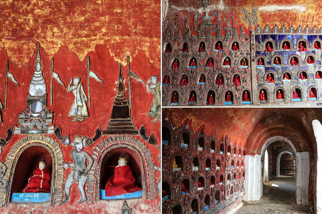 Sanctuaire voisin du temple, rempli de statuettes offertes par les pèlerins