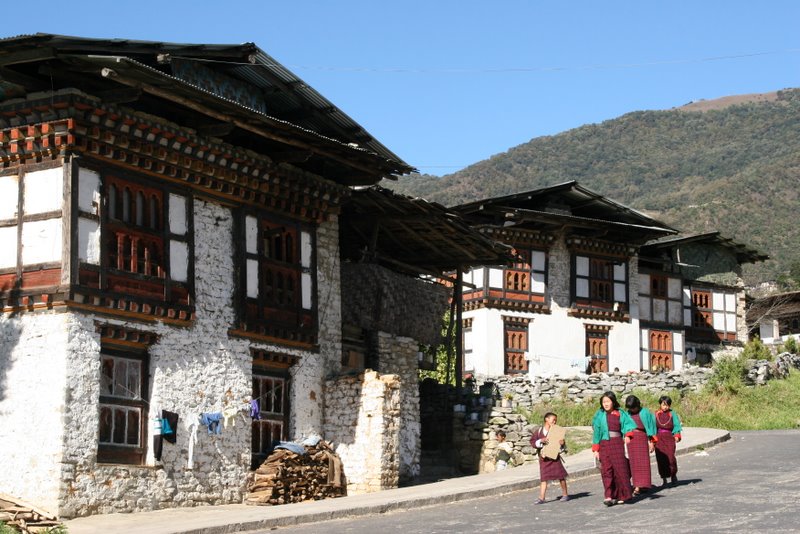 Dans le village de Trashi Yangtse - Tashigang