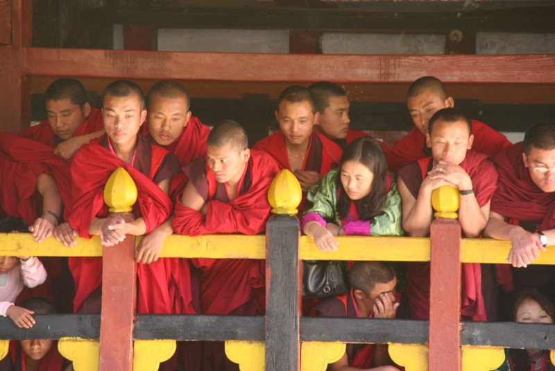 Ils sont parfois venus de loin pour assister au festival - Festival à Tashigang