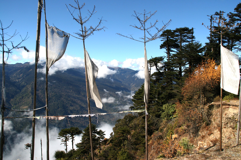 Départ matinal sur les routes sinueuses - Direction le Thrumsing La (3900 m) et Bumthang (2600 m).