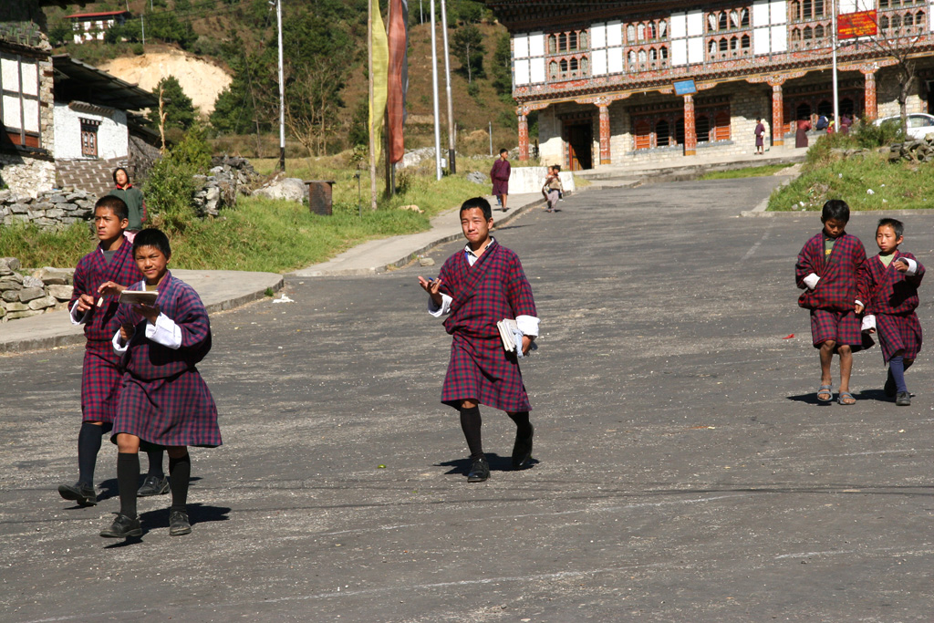 Dans le village de Trashi Yangtse - Tashigang