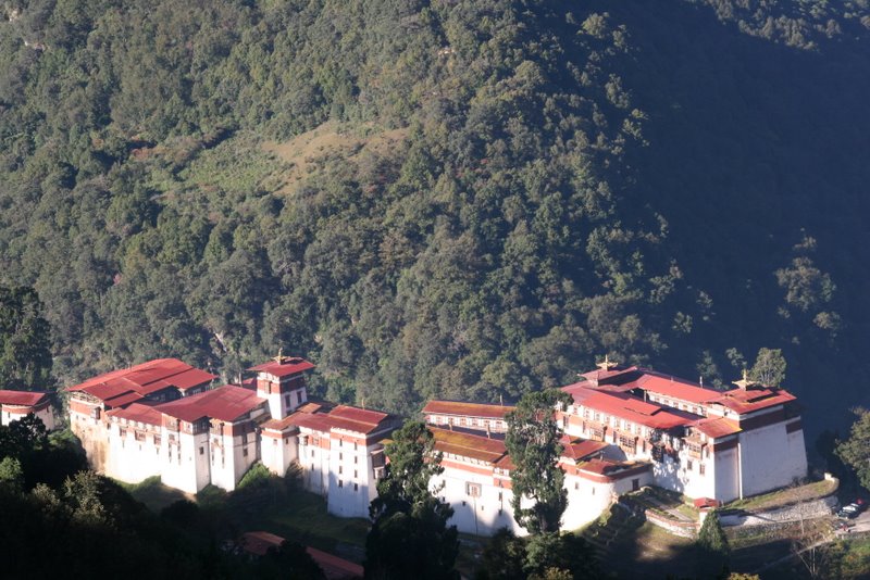 Le Dzong au petit matin - De Tongsa à  Mongar (1700 m)