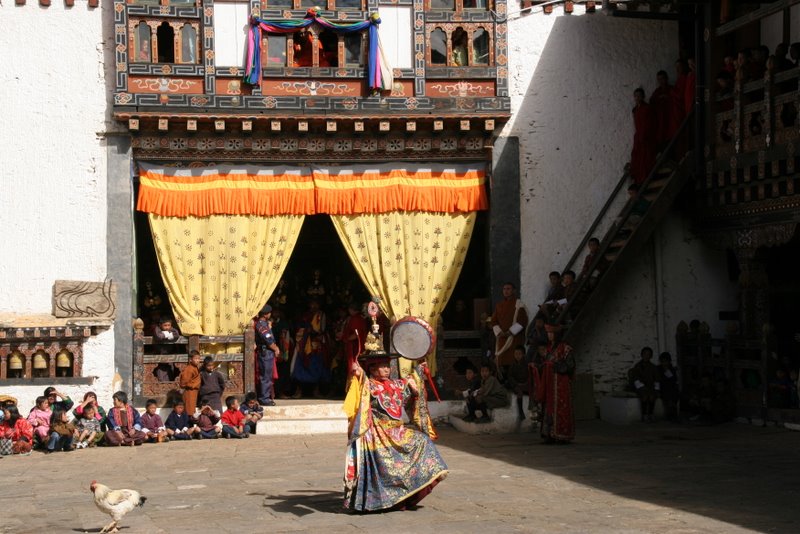 Le Dzong au petit matin - De Tongsa à  Mongar (1700 m)