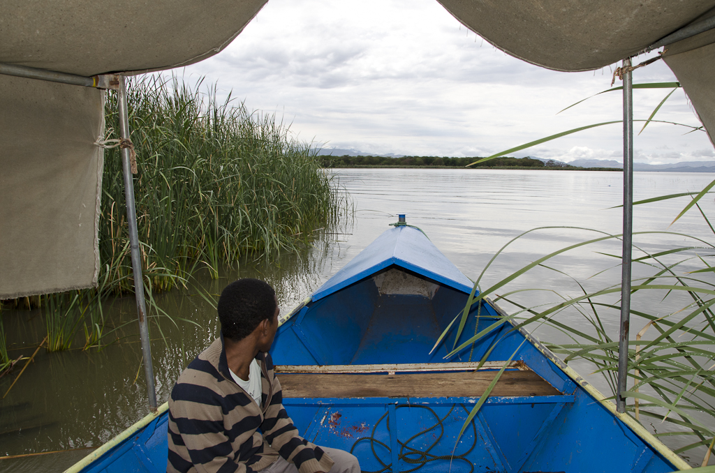 Bateau sur le lac Chamo