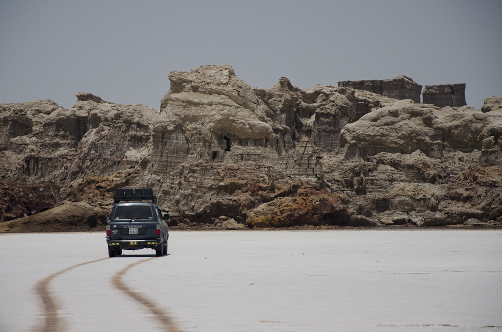 Piste pour le canyon de sel