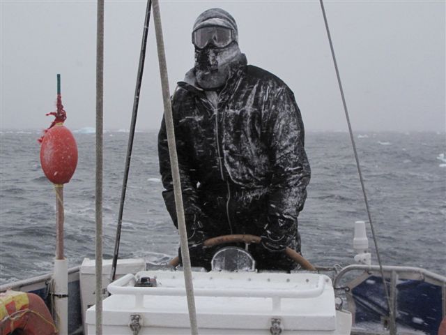 Gilles barre sous la neige