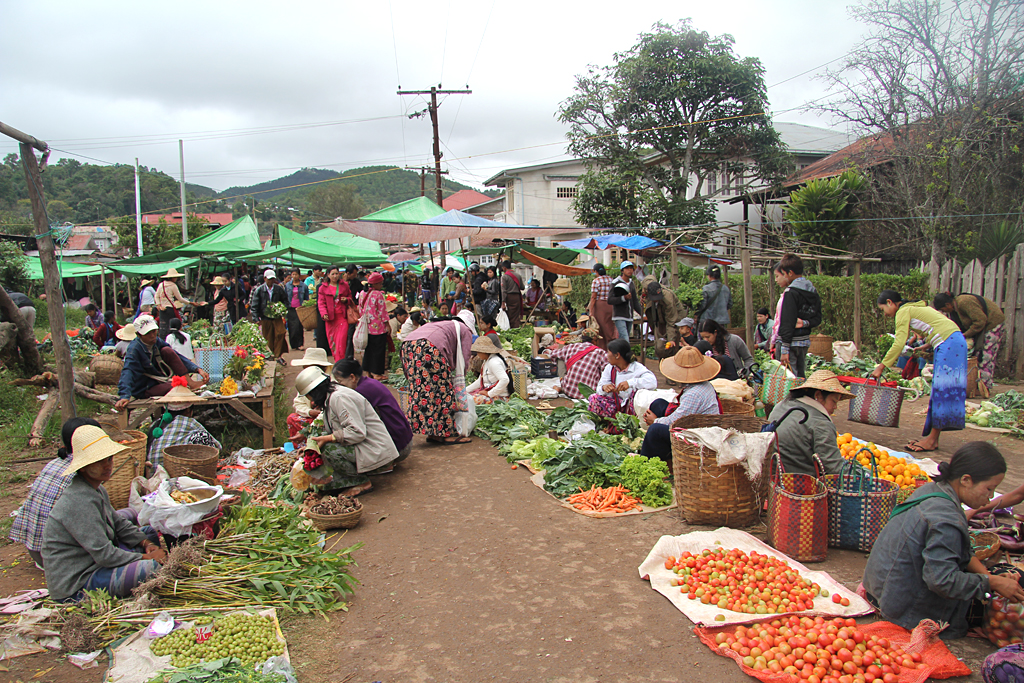 Le marché coloré de Kalaw