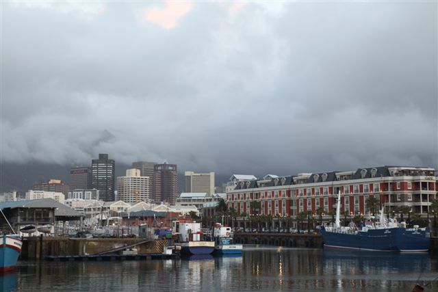La Sky Line du centre de Cape Town depuis le Waterfront