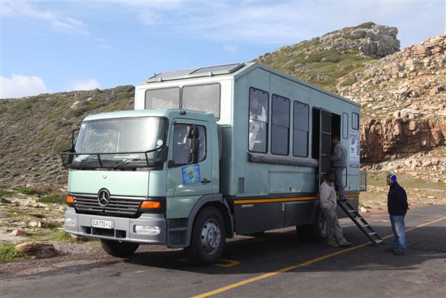 Notre camion qui doit nous conduire jusqu'au Zimbabwe