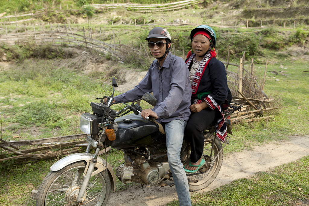 Yao à moto - Trek, arrivée à Pan Hou