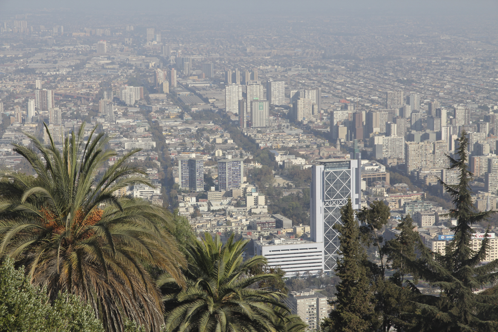 Panorama sur la ville de Santiago
