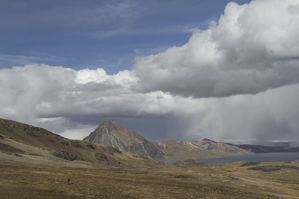 Mon compagnon comme avalé par l'immensité de l'altiplano