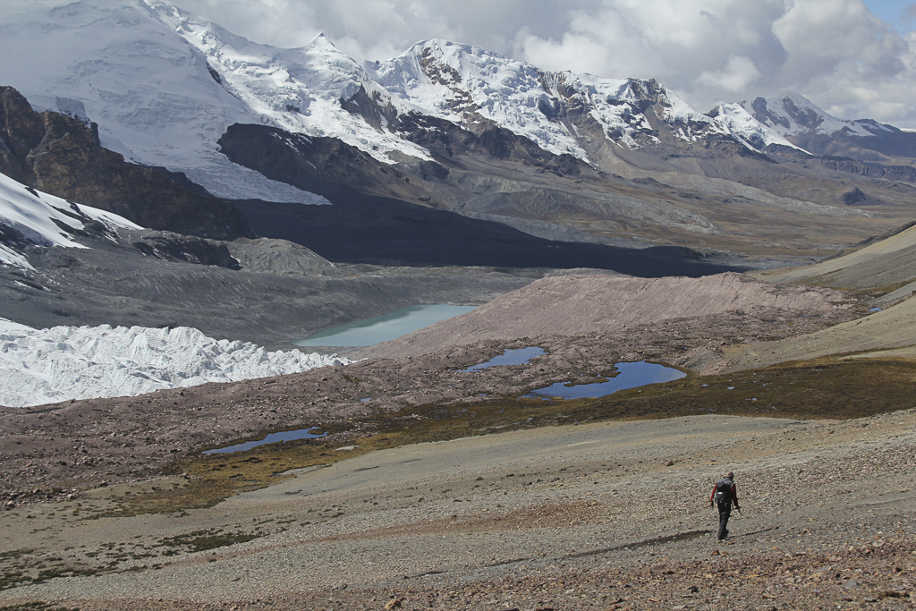 Au cours de la descente, entre glaciers et lagunes