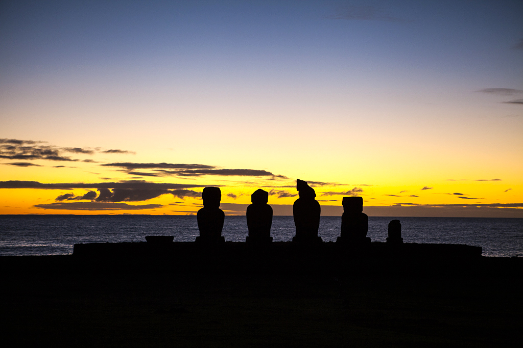 Coucher de soleil à Tahaï