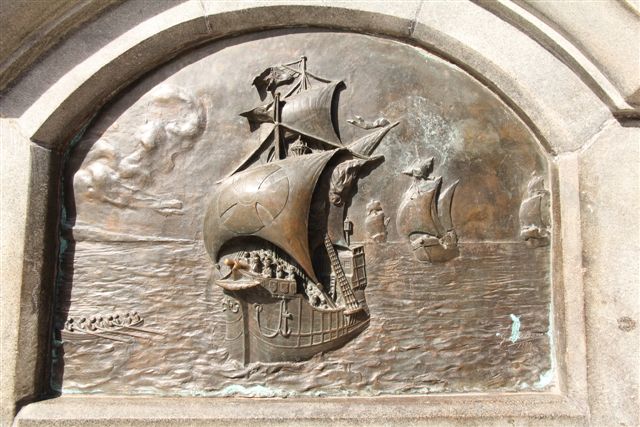 Plaque commémorative du passage de Magellan en 1520