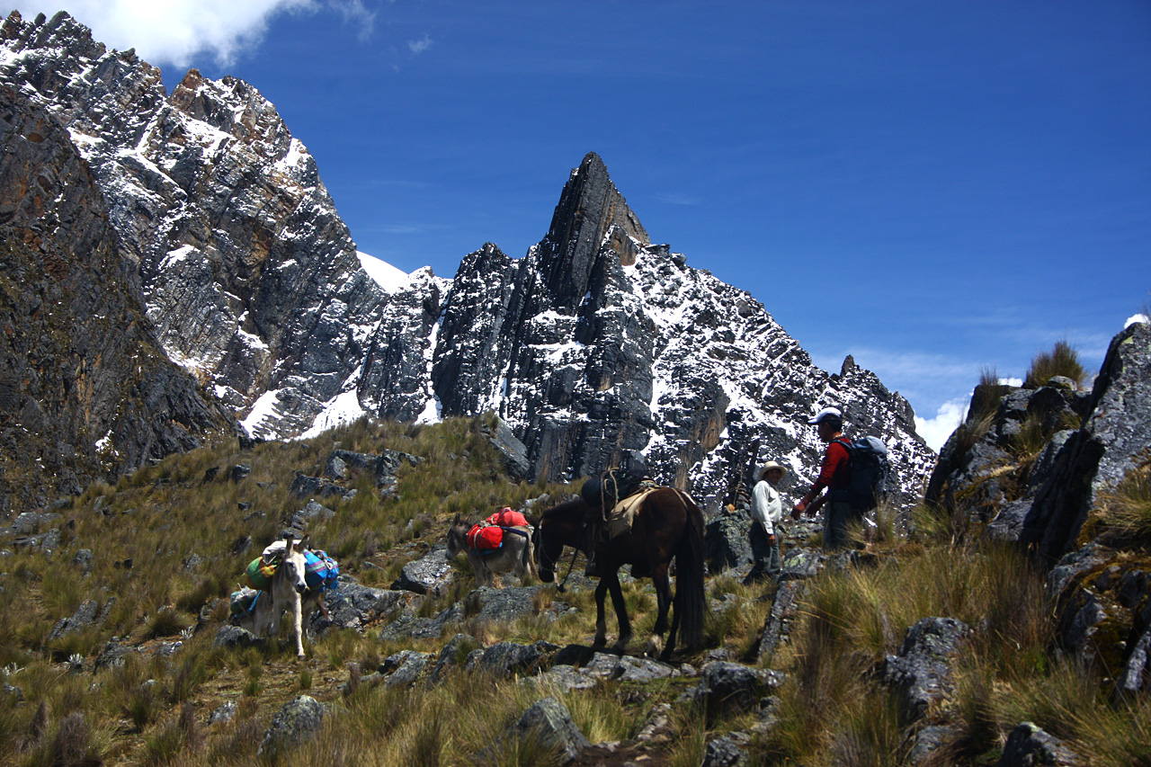 Col de Pucajaju, Tour de l'Alpamayo - Col Alto de Pucarayu, vallée de Haripampa