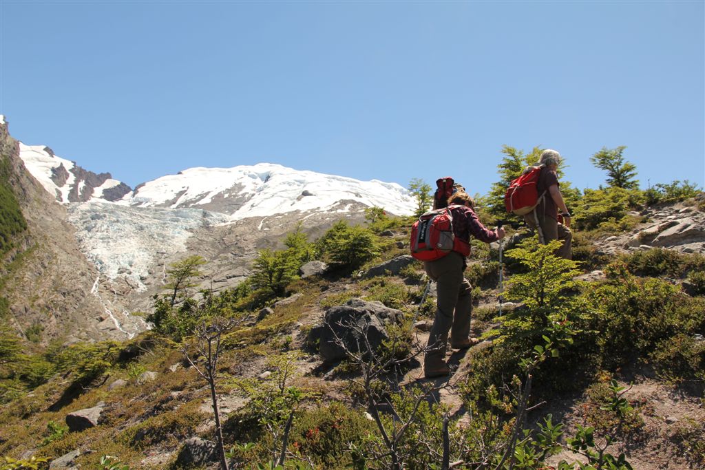 Avant d'arriver à la laguna Huemul