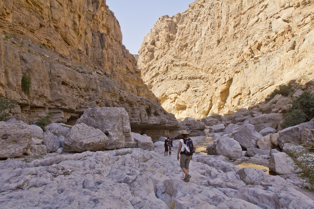 Randonnée aquatique dans le Wadi Bani Khalid