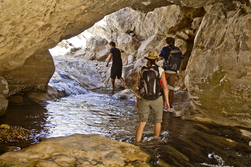 Randonnée aquatique dans le Wadi Bani Khalid