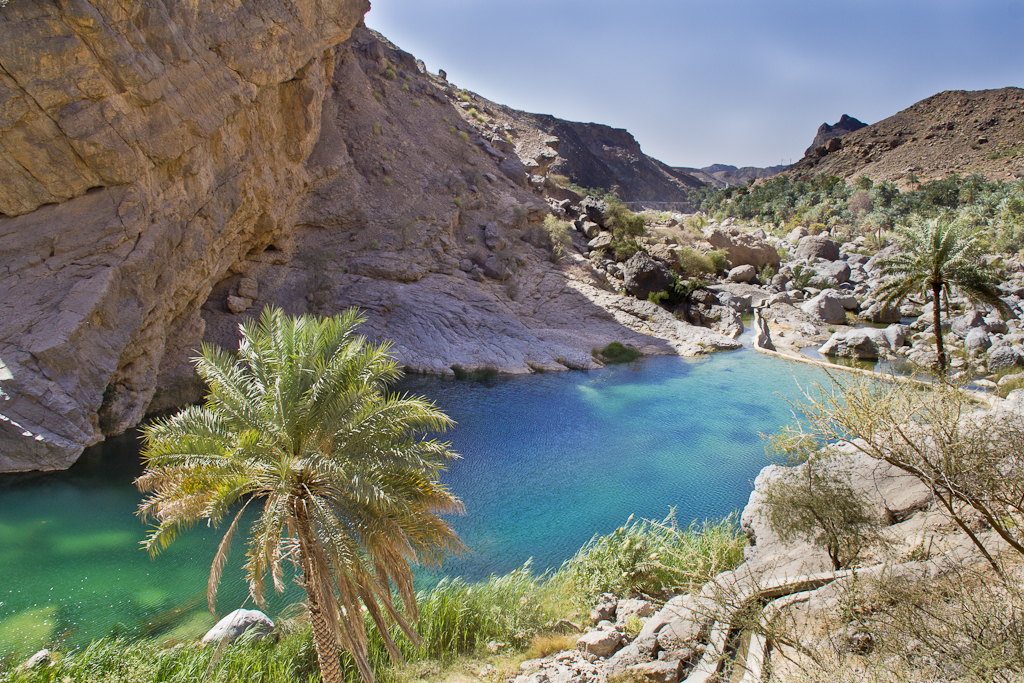 Randonnée aquatique dans le Wadi Bani Khalid